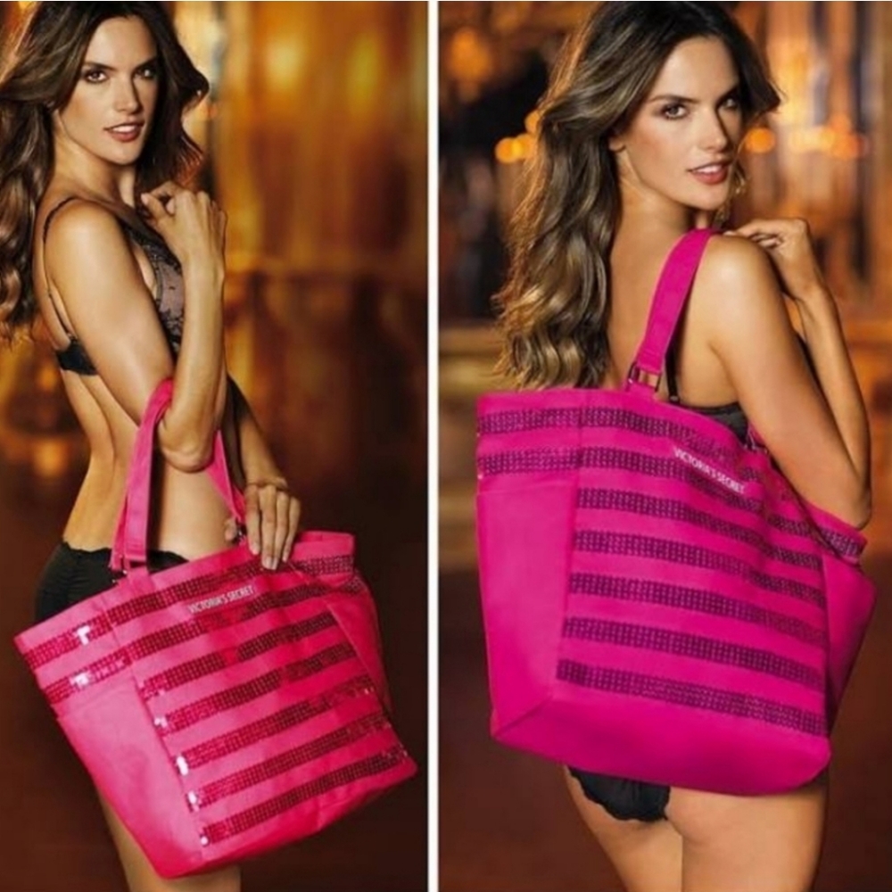 Victoria secret Sequin tote bag NWT